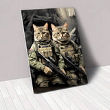 War Brothers - Custom Pet Canvas - Furr and Family
