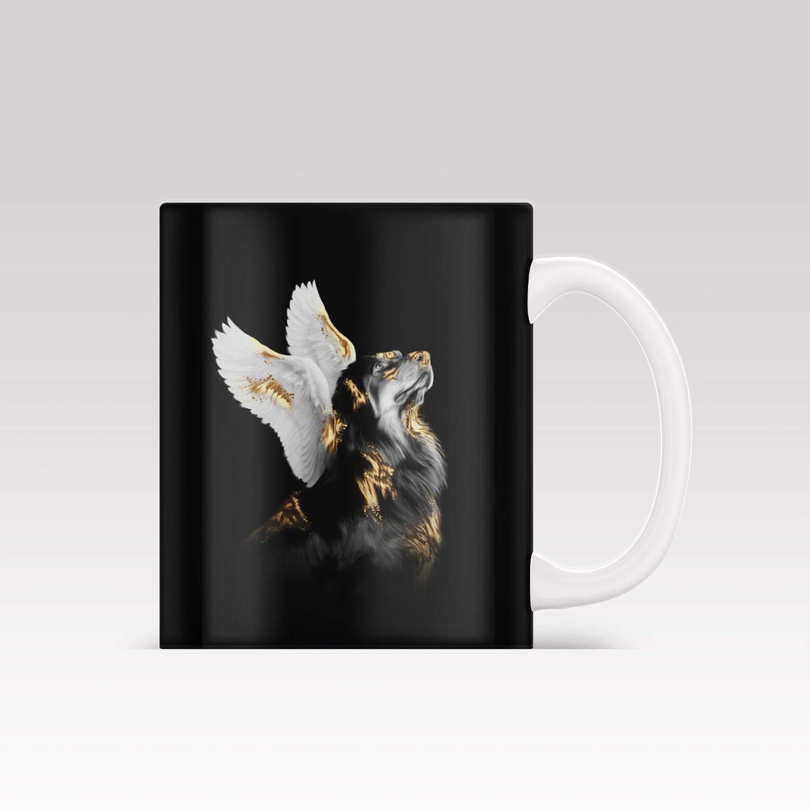 Gold Wing Art - Custom Pet Mug - 1 Pet - Furr and Family