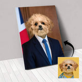 UK President - Custom Pet Portrait | Custom Pet Canvas - 1 Pet - Furr and Family
