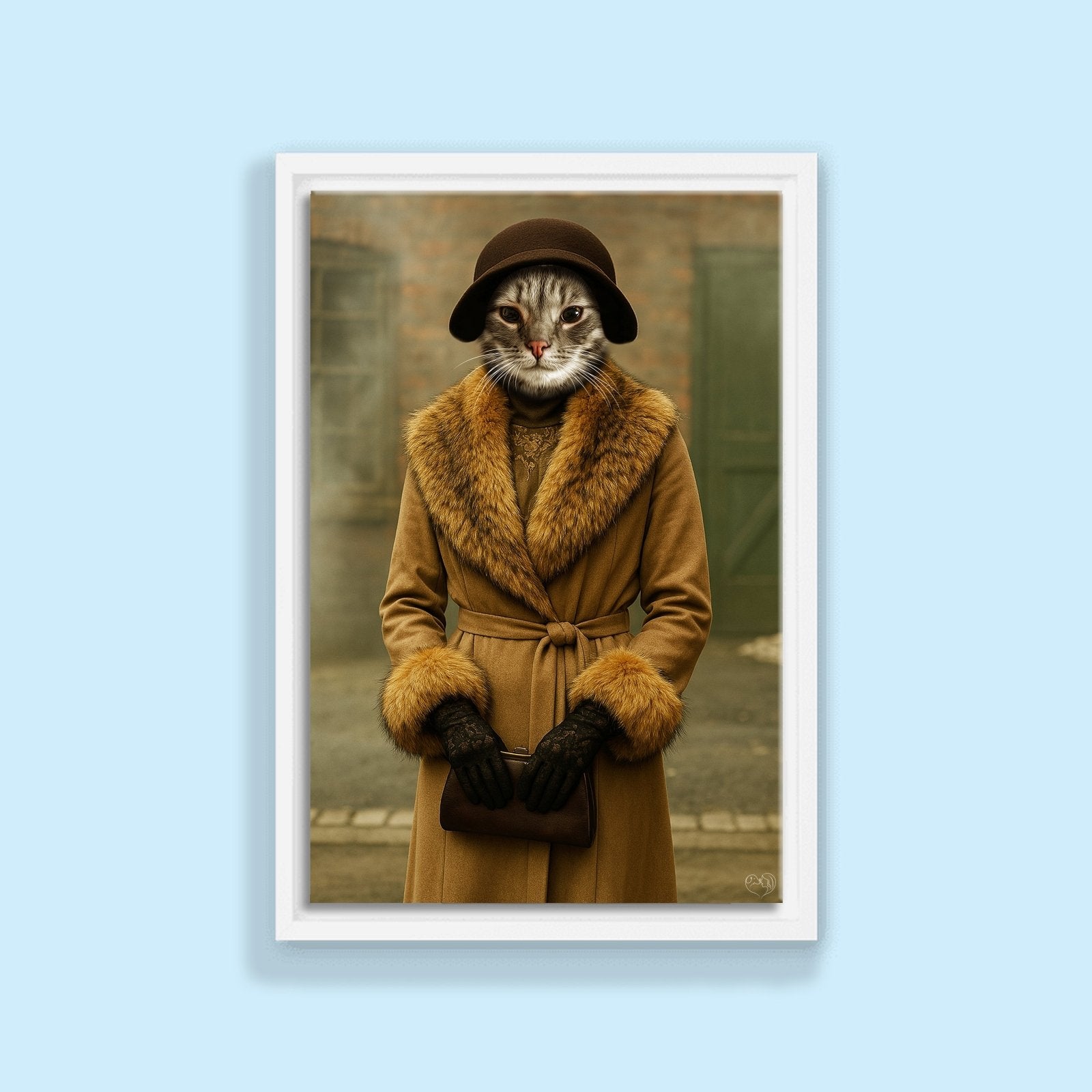 Ada Shelby Peaky Blinders Pet Portrait – Custom Pet Artwork - peaky blinder - 1 Pet - Furr and Family