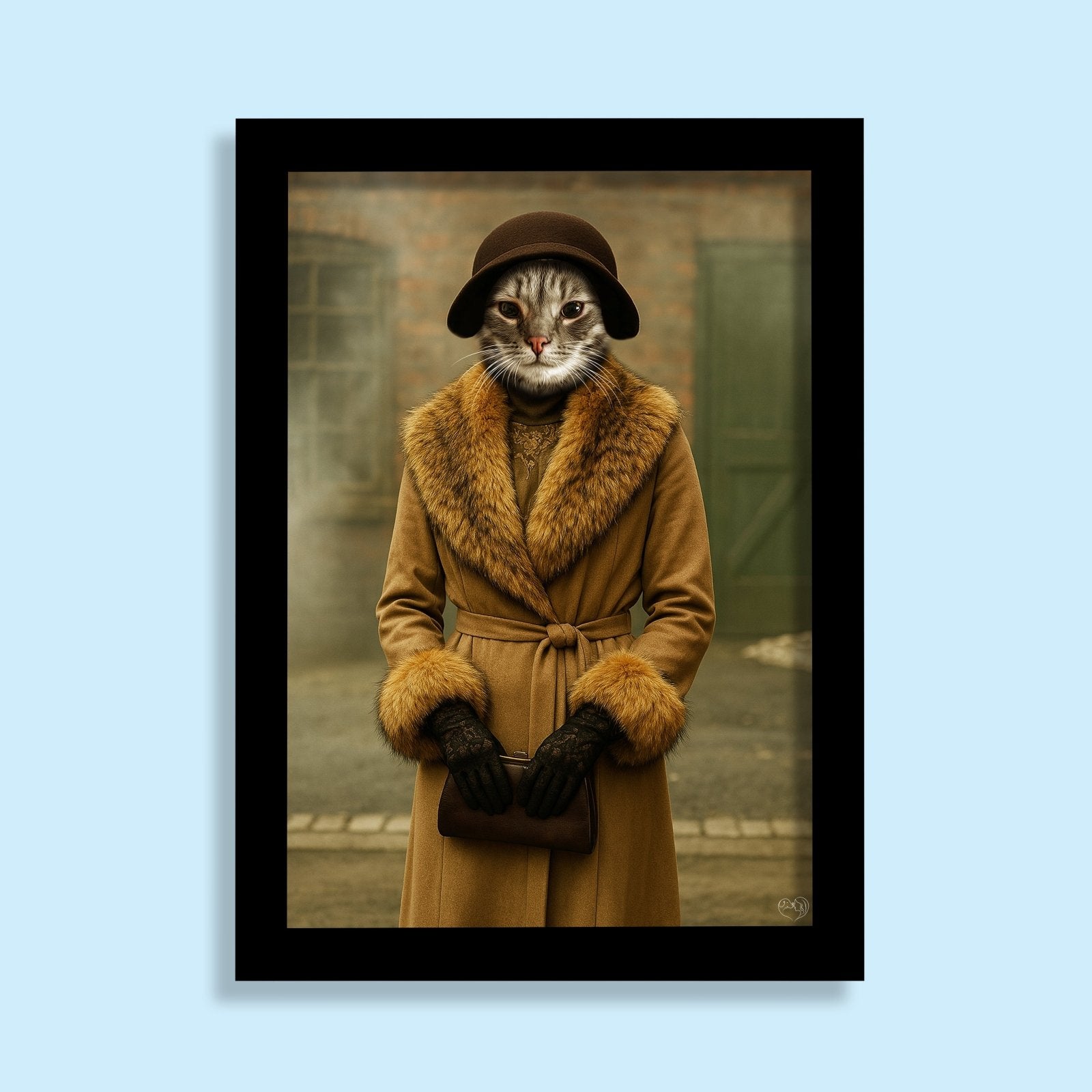 Ada Shelby Peaky Blinders Pet Portrait – Custom Pet Artwork - peaky blinder - 1 Pet - Furr and Family