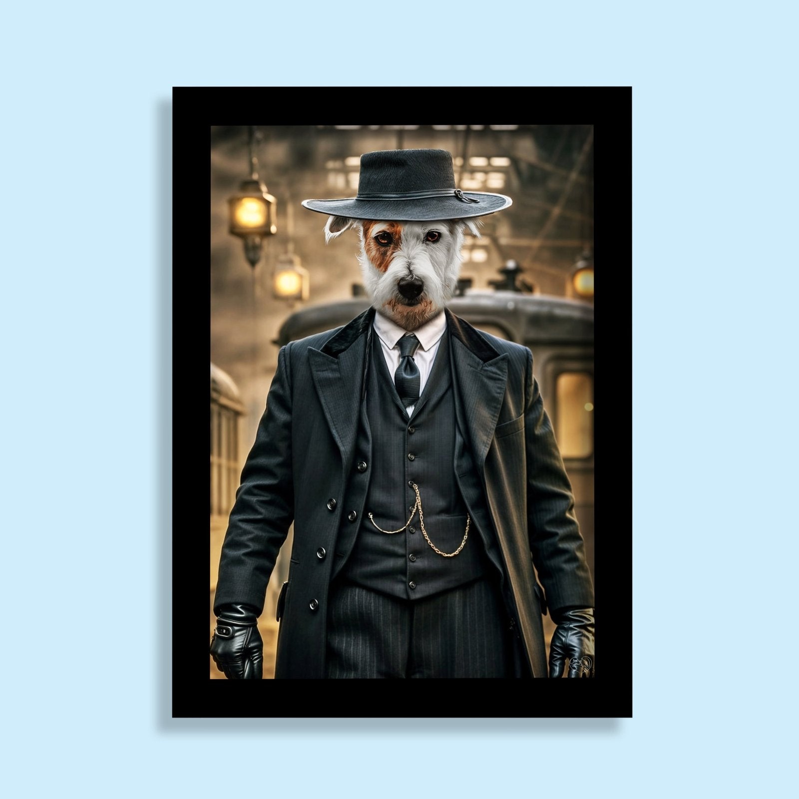Alfie Solomons (Tom Hardy) Peaky Blinders Pet Portrait - peaky blinder - 1 Pet - Furr and Family