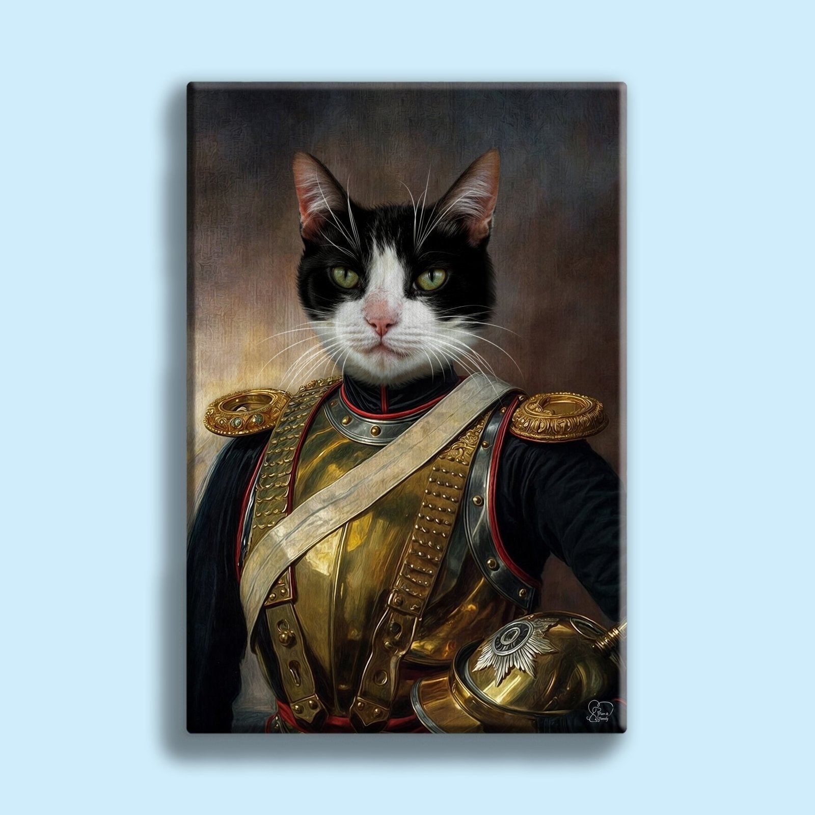 Aristocrat Elegance - Custom Pet Portrait - 1 Pet - Furr and Family