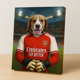 Arsenal Home Football – Custom Pet Portrait for Pet Lovers - Pet Sports Theme - 1 Pet - Furr and Family
