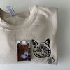 Custom Outline Pet Embroidered Sweatshirt, Hoodie or T-Shirt