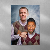 Father & Son - Custom Human Portrait - Furr and Family