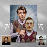 Father & Son - Custom Human Portrait - Furr and Family