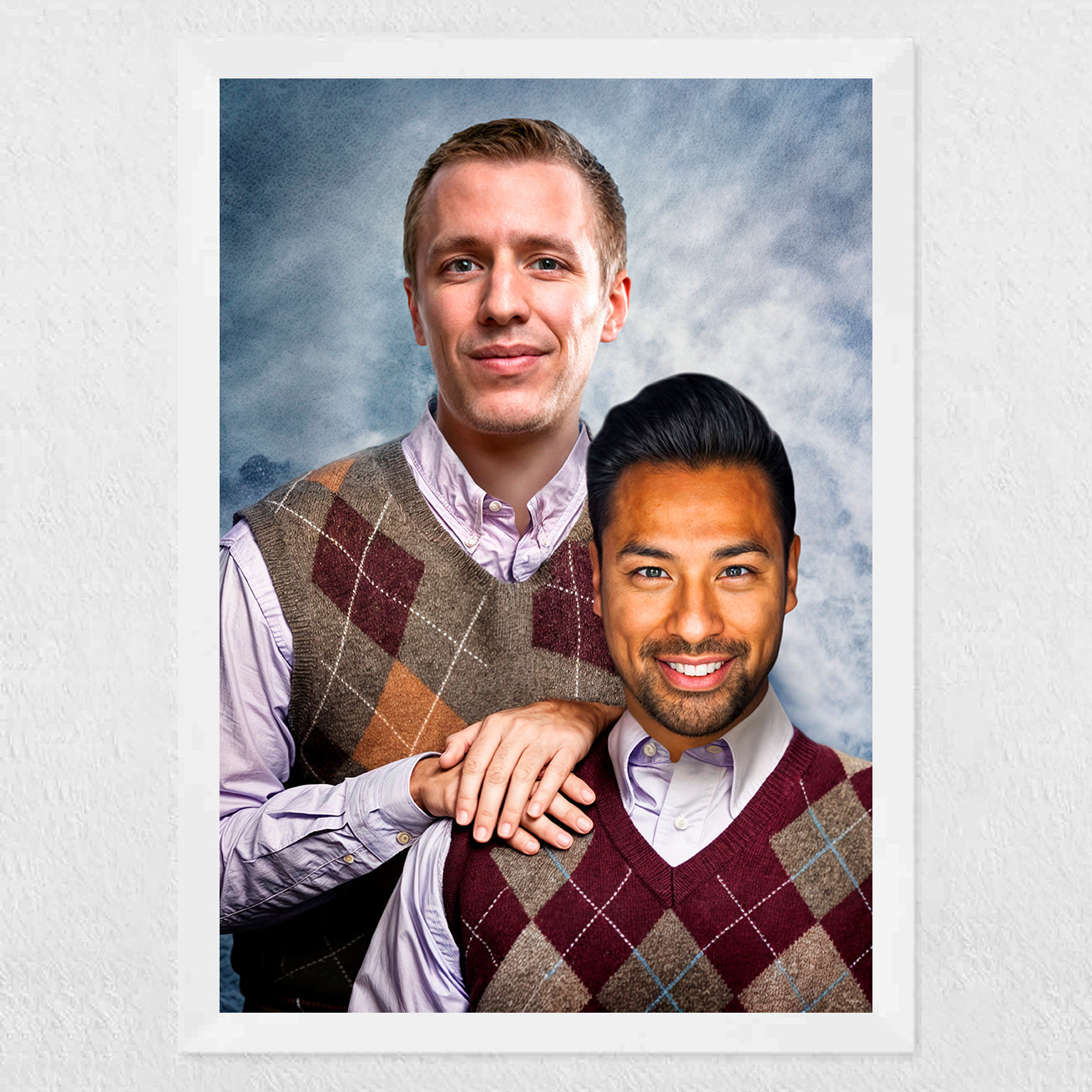 Father & Son - Custom Human Portrait - Furr and Family