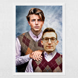 Father & Son - Custom Human Portrait - Furr and Family