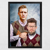 Father & Son - Custom Human Portrait - Furr and Family