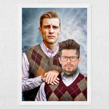 Father & Son - Custom Human Portrait - Furr and Family