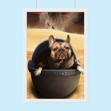 Baby Yoda Pet Portrait – Custom Star Wars Grogu Pet Art - 1 Pet - Furr and Family