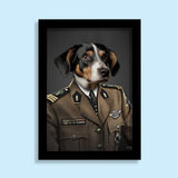 Brigadier Bark – Custom Regal Military Pet Portrait - 1 Pet - Furr and Family