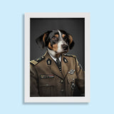 Brigadier Bark – Custom Regal Military Pet Portrait - 1 Pet - Furr and Family