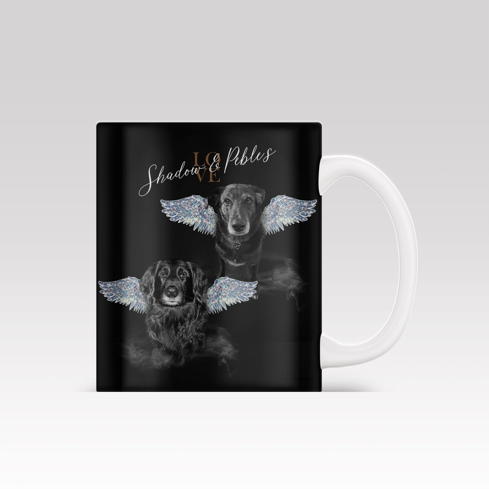 Gold Wing Art - Custom Pet Mug - 1 Pet - Furr and Family