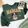 Custom Embroidered Pet Sweatshirt from Your Photo – Varsity Style