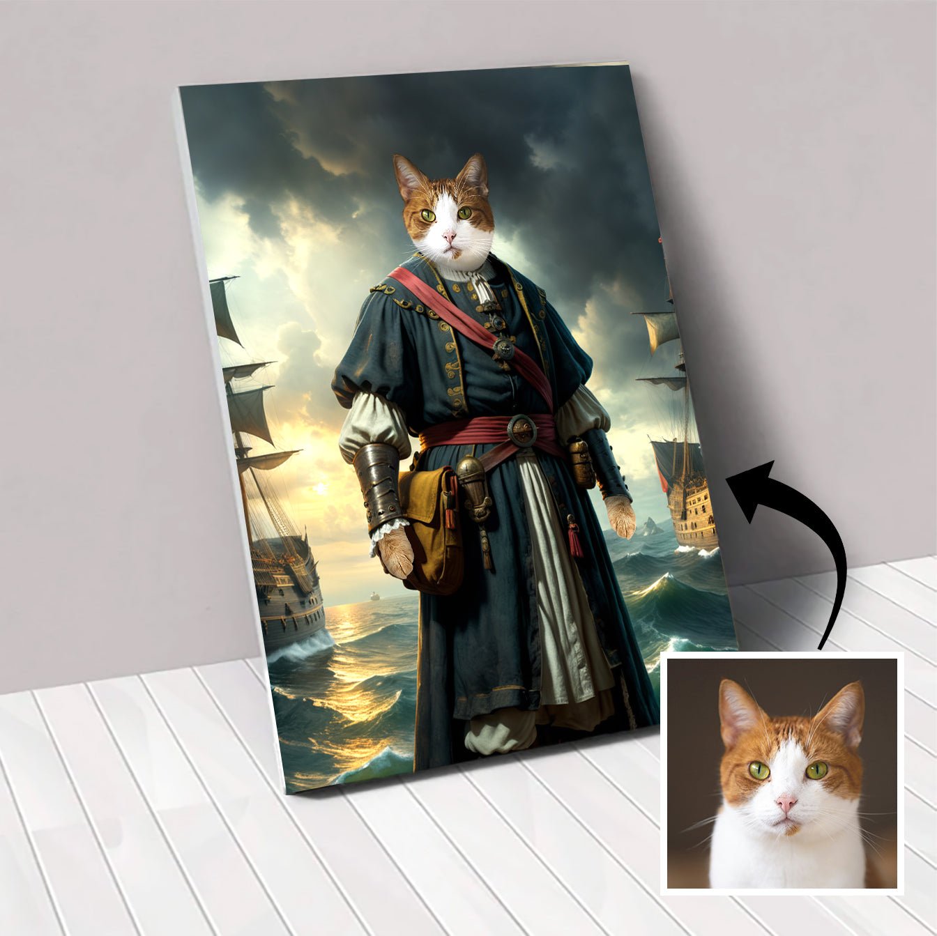 Christopher Columbus - Custom Pet Portrait | Custom Pet Canvas - 1 Pet - Furr and Family
