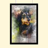 Classic Watercolor Pet Art - Custom Pet Portrait - 1 Pet - Furr and Family