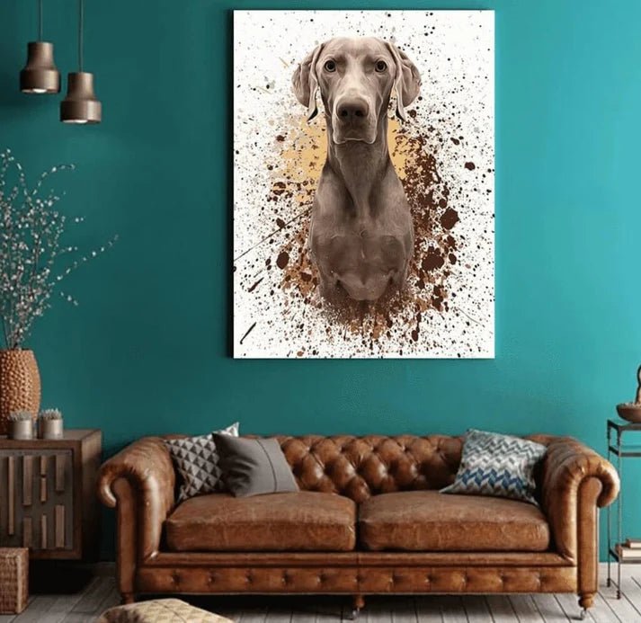 Contemporary Custom Pet Portraits - 1 Pet - Furr and Family