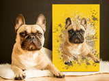 Contemporary Custom Pet Portraits – Modern Art for Your Pet - 1 Pet - Furr and Family