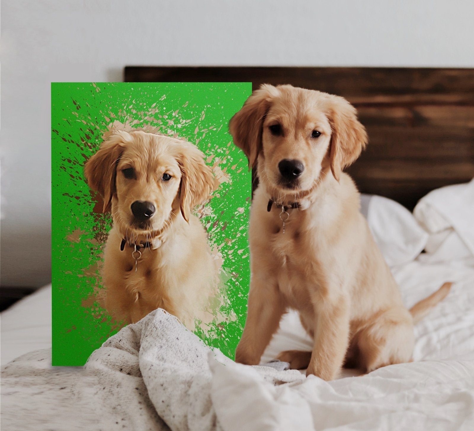 Contemporary Custom Pet Portraits – Modern Art for Your Pet - 1 Pet - Furr and Family