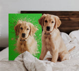 Contemporary Custom Pet Portraits – Modern Art for Your Pet - 1 Pet - Furr and Family