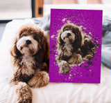 Contemporary Custom Pet Portraits – Modern Art for Your Pet - 1 Pet - Furr and Family