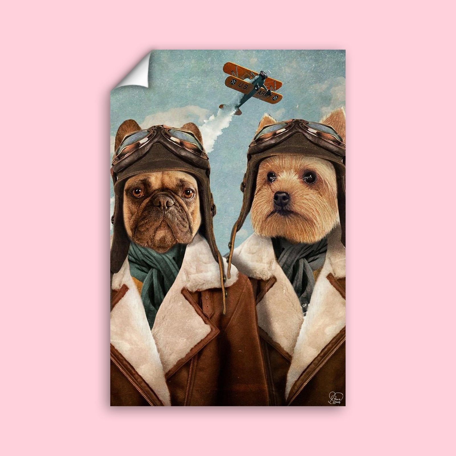 Skyward Squad - Custom Pet Portrait - 2 Pets - Furr and Family