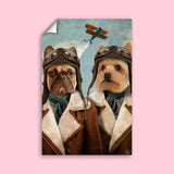 Skyward Squad - Custom Pet Portrait - 2 Pets - Furr and Family