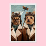 Skyward Squad - Custom Pet Portrait - 2 Pets - Furr and Family