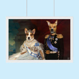 Royal Pair – Custom Multi-Pet Portrai