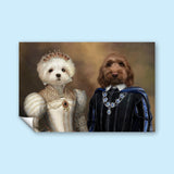 Royal Elegance – Custom Multi - Pet Portrait - 2 Pets - Furr and Family
