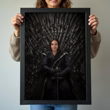 Custom Female Portrait on Iron Throne - Human Portrait - Female - Furr and Family