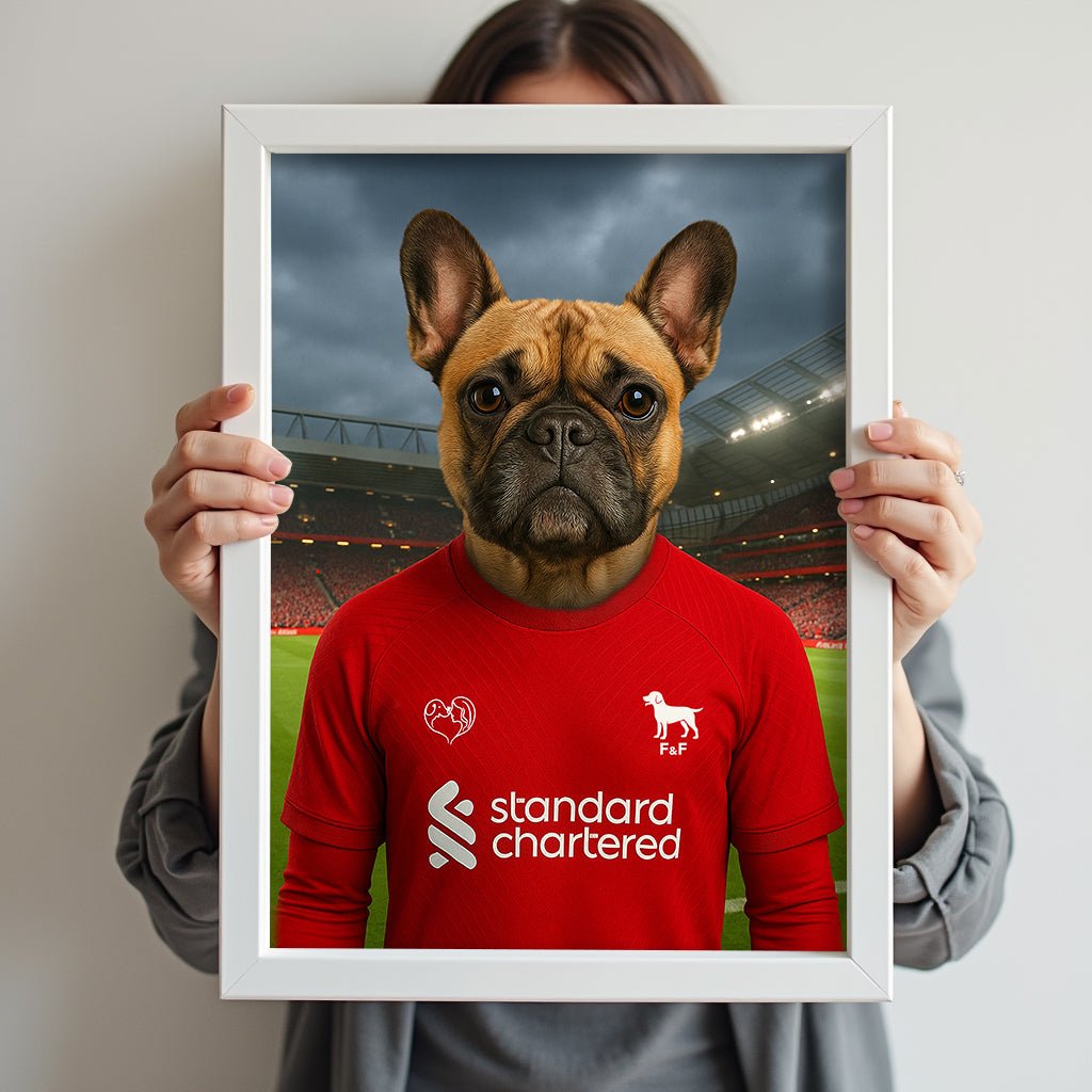 Custom Liverpool Pet Portrait - Pet Sports Theme - 1 Pet - Furr and Family