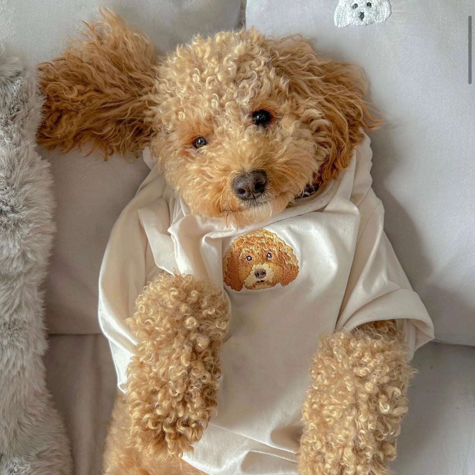 Custom Pet Head Embroidered Mom & Dad Tshirts - Sweatshirts & Hoodies - Hoodie - 1 Pet - Furr and Family