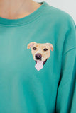 Custom Pet Head Embroidered Mom & Dad Tshirts - Sweatshirts & Hoodies - Hoodie - 1 Pet - Furr and Family