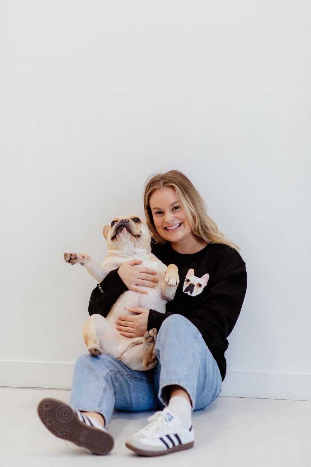 Custom Pet Head Embroidered Mom & Dad Tshirts - Sweatshirts & Hoodies - Hoodie - 1 Pet - Furr and Family