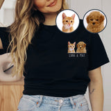 Custom Pet Lover Personalized Dog Shirt, Hoddies and Sweat Shirts for Humans - Printing T shirt - 1 Pet - Furr and Family