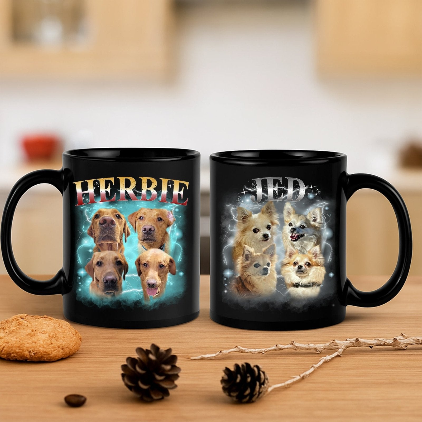 Custom Pet Mug in Vintage Style Coffee Mug - 1 Pet - Furr and Family
