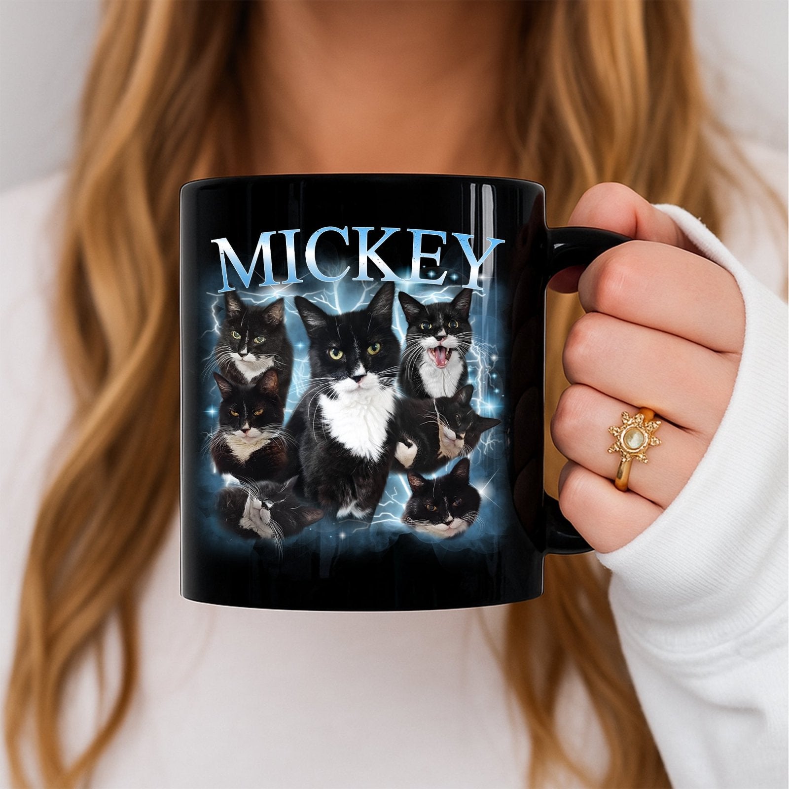 Custom Pet Mug in Vintage Style Coffee Mug - 1 Pet - Furr and Family