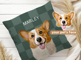 Custom Pet Pillow – Personalized Pet Portrait Cushion with Pet Name - 1 Pet - Furr and Family