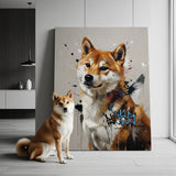 Custom Pet Portrait - Classic Contemporary Style - Classic Contemporary Style - 1 Pet - Furr and Family