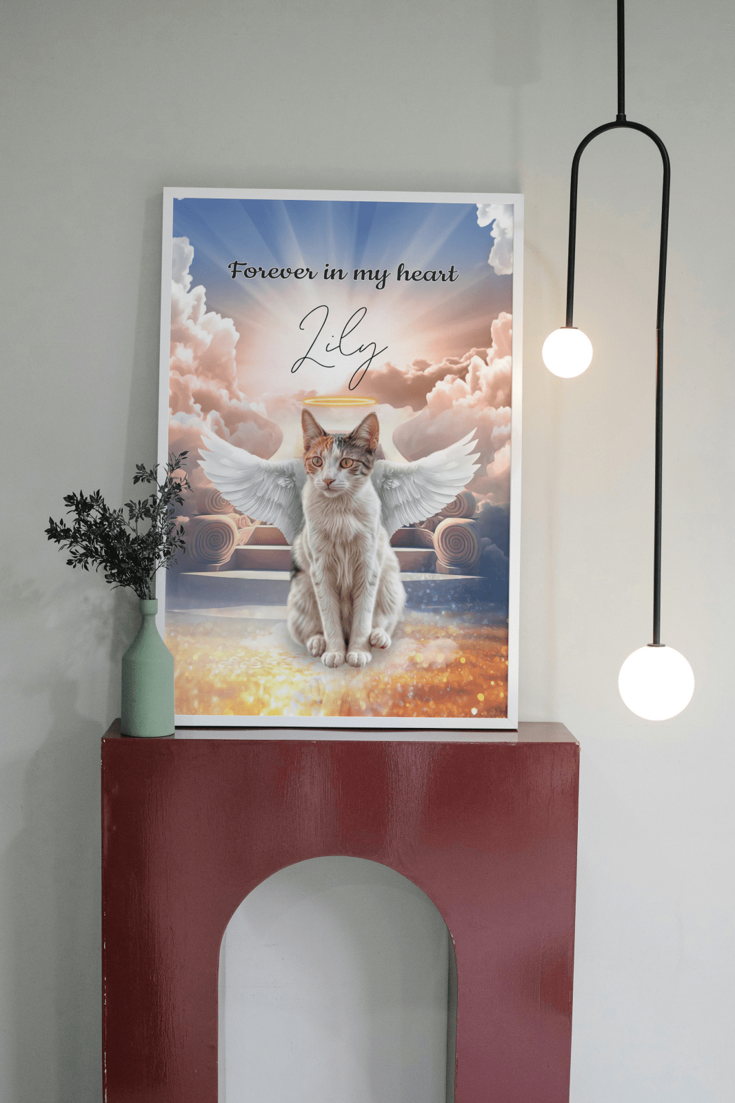 Halo Angel Style - Custom Pet Portrait - 1 Pet - Furr and Family