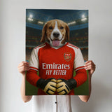 Arsenal Home Football – Custom Pet Portrait for Pet Lovers