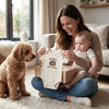Custom Dog Portrait Embroidered Baby Onesie – Pet Sibling Gift