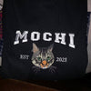 Embroidered Pet Portrait Sweatshirt with Custom Name – Varsity Style