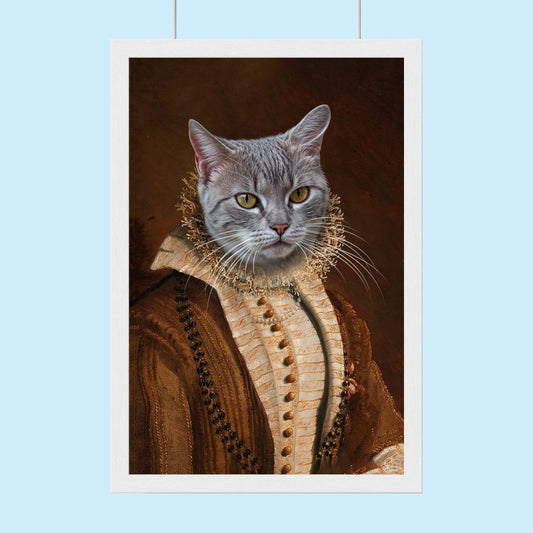 Aristocratic Elegance Pet Portrait – Custom Pet Canvas | Furr and Family - 1 Pet - Furr and Family