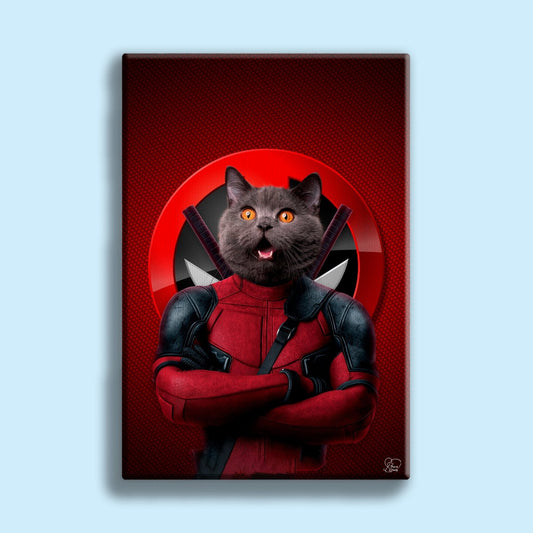 Deadpool - Custom Pet Portrait - 1 Pet - Furr and Family
