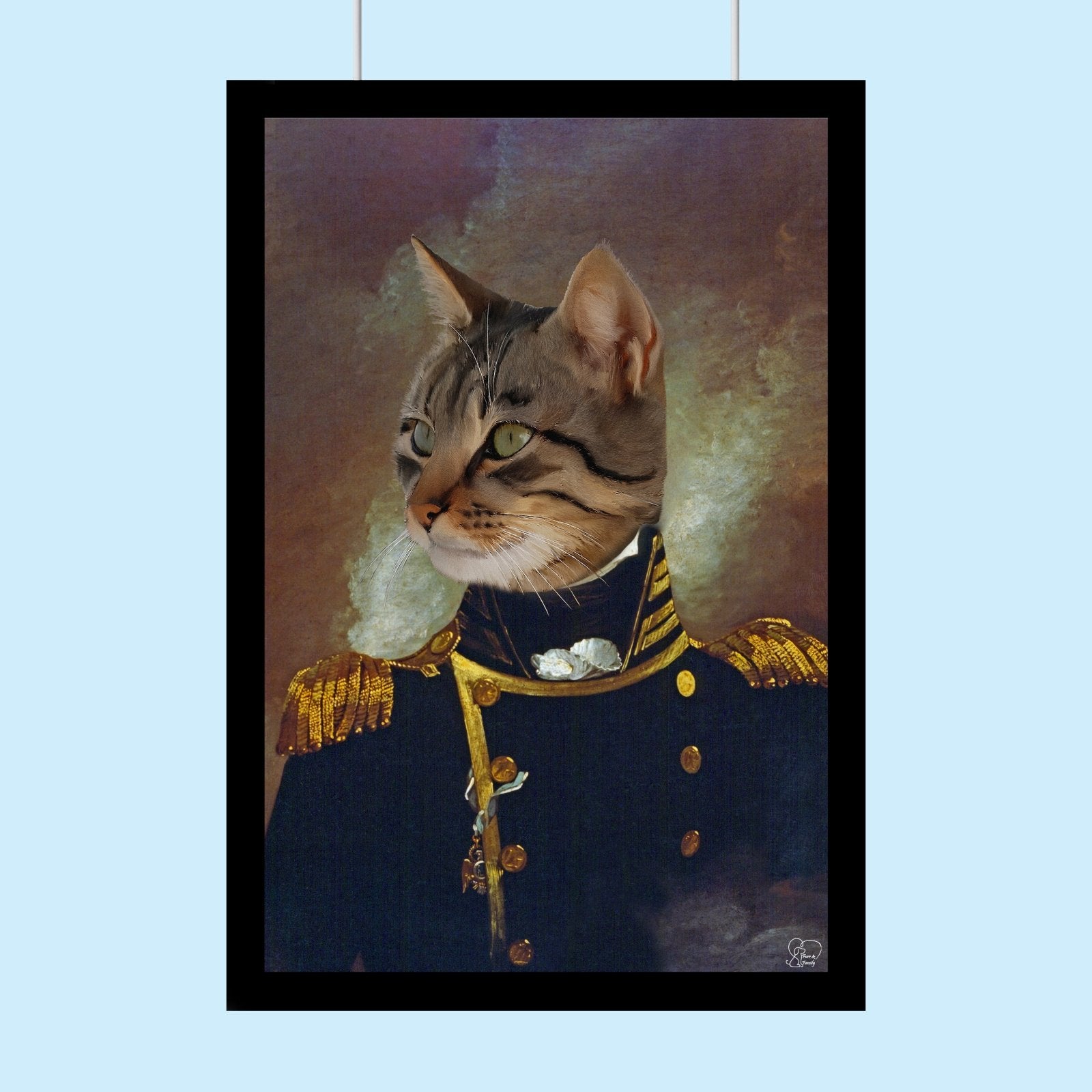 The Admiral - Custom Pet Portrait - 1 Pet - Furr and Family