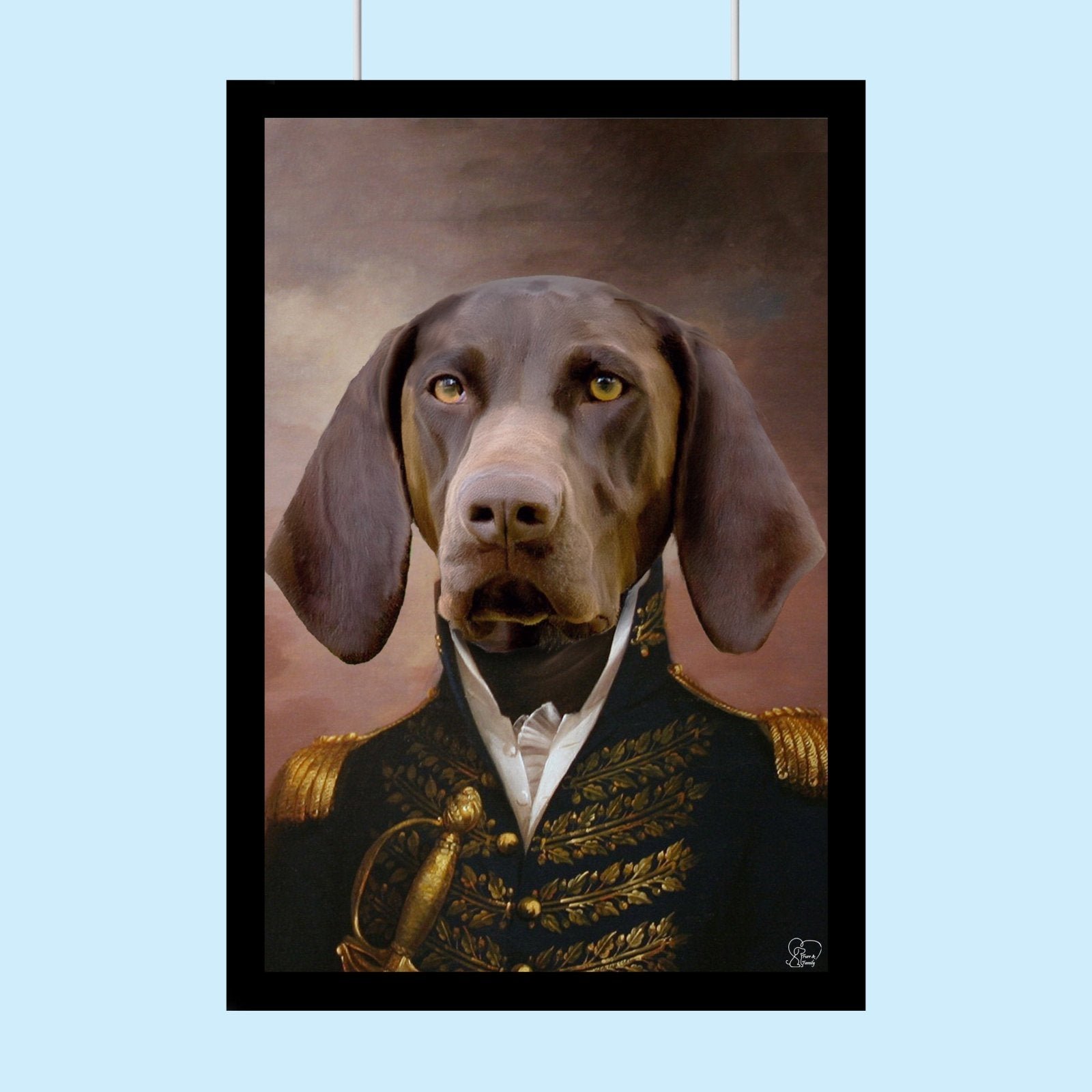The General Pet - Custom Pet Portrait - 1 Pet - Furr and Family